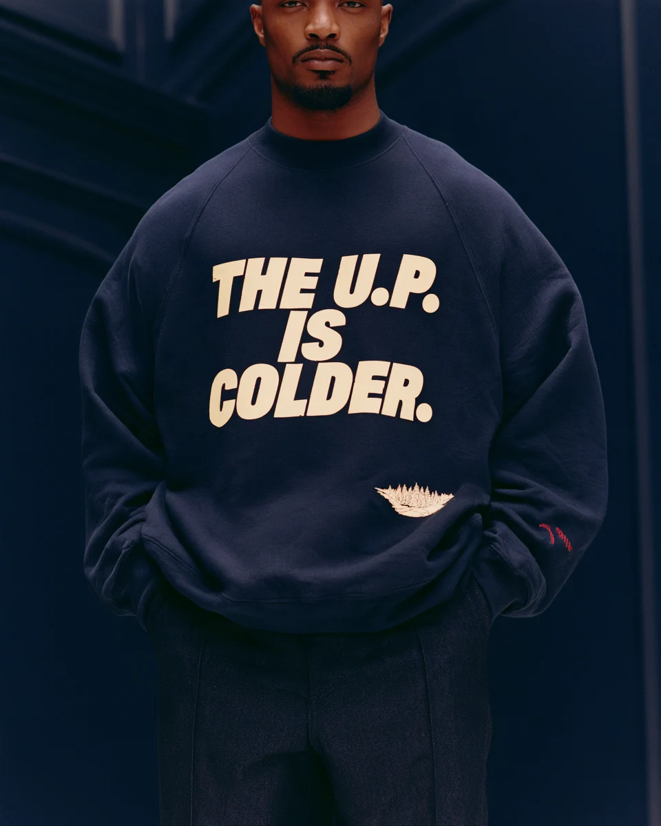 The U.P. Is Colder, heavyweight sweatshirt