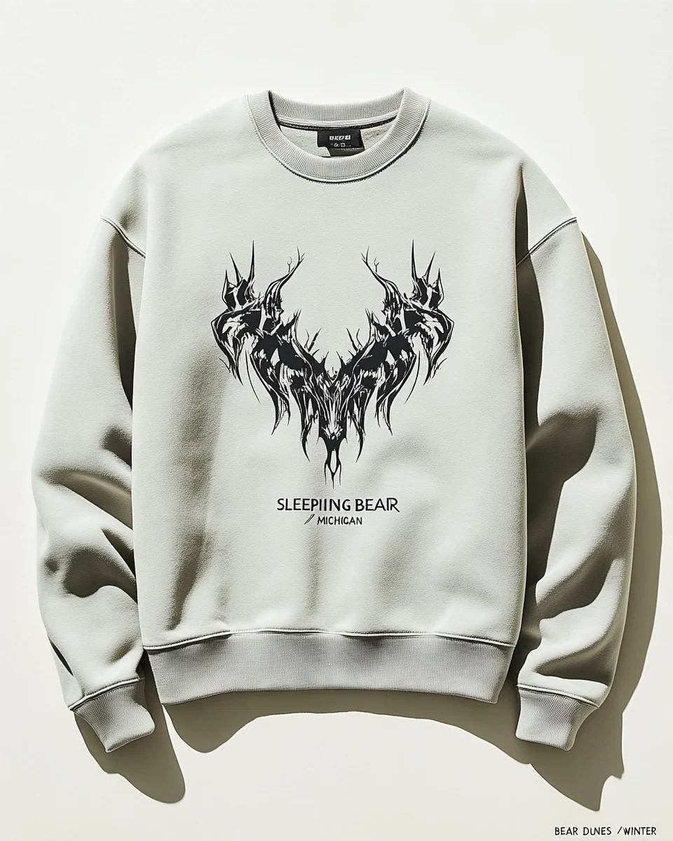 Deer Study, garment-dyed crew