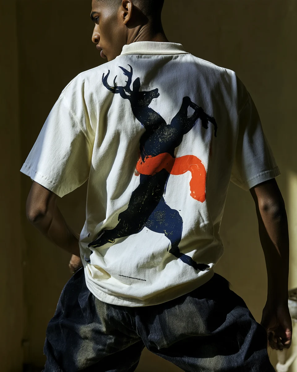 The graphic layer, oversized tee