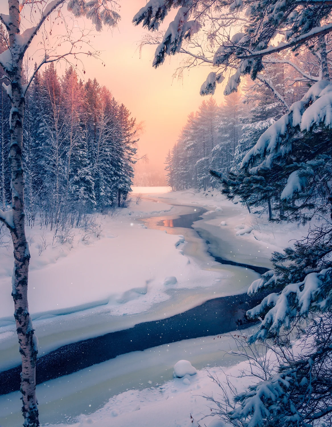 Editorial winter artwork accompanying this story