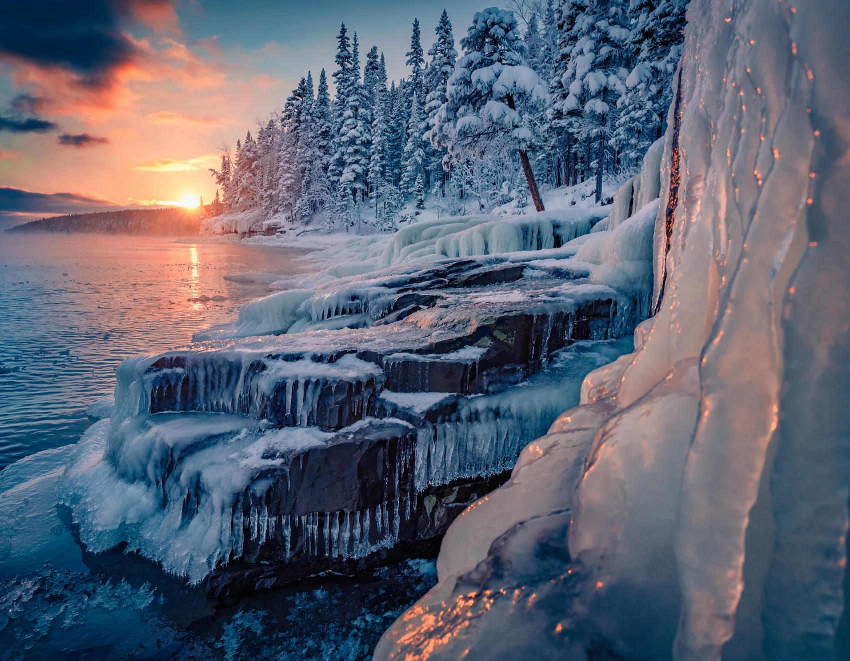 Winter setting artwork
